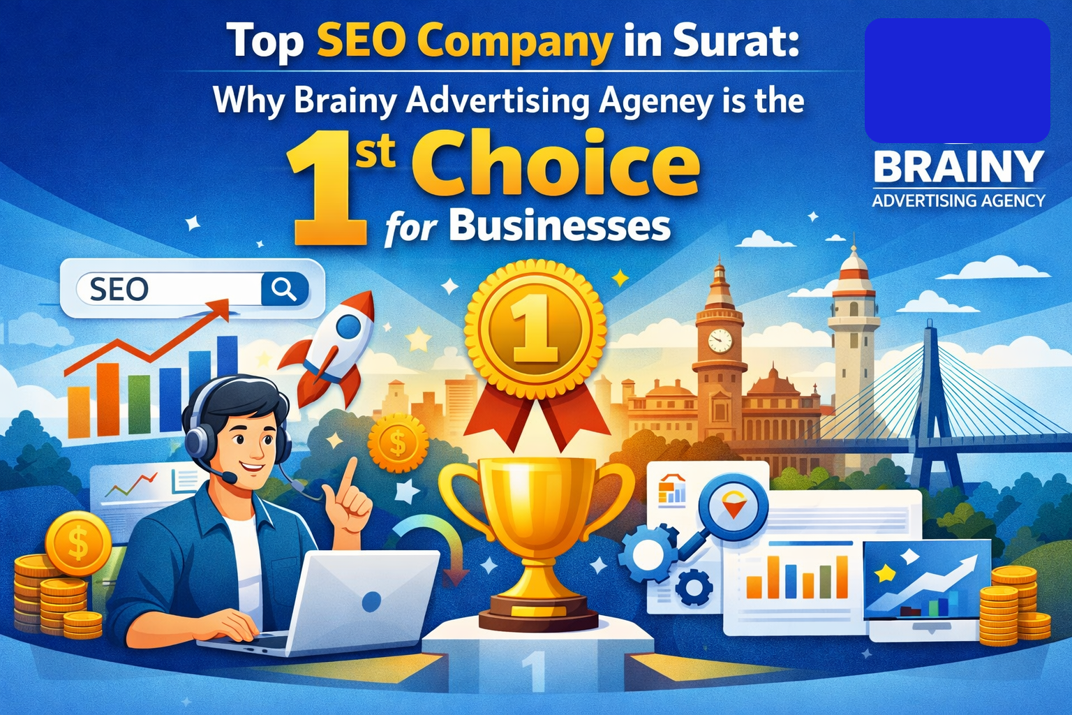 Top SEO Company in Surat: Why Brainy Advertising Agency is the 1st  Choice for Businesses 