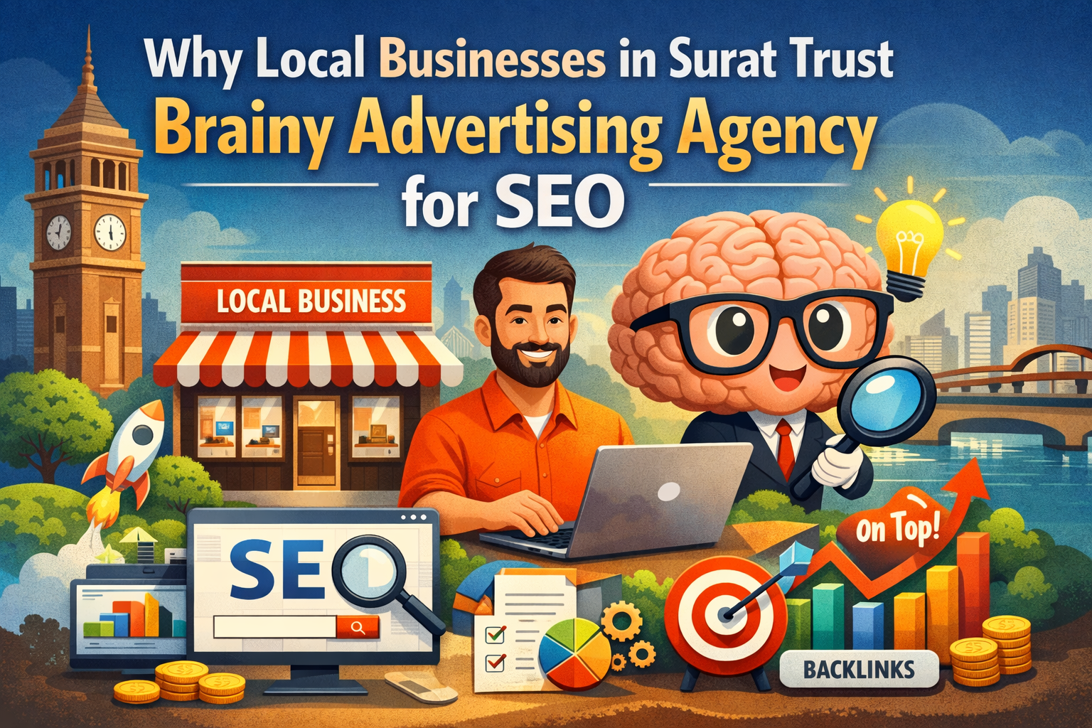 Why Local Businesses in Surat Trust Brainy Advertising Agency for SEO